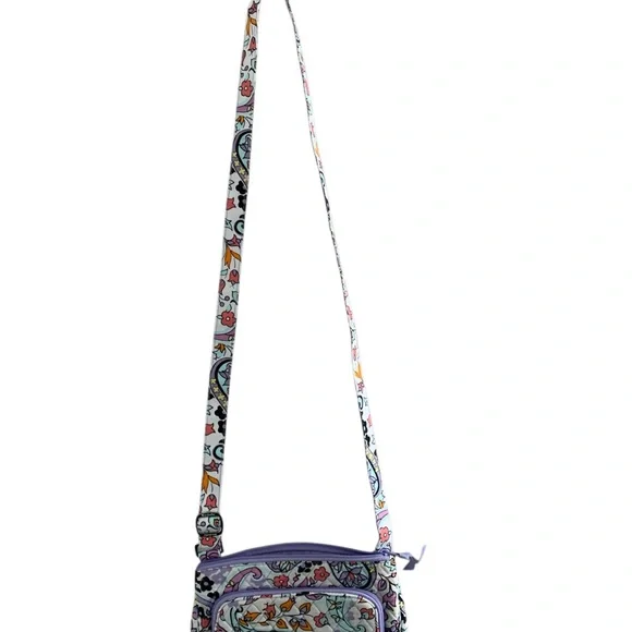 Vera Bradley Quilted Floral Shoulder / Crossbody Bag - Picture 7 of 7